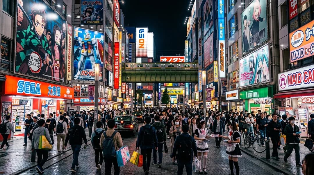 【秋葉原】オタク文化を知り尽くしたガイドと巡る電気街さんぽ|ガチャポン2回&メイドカフェのスイーツ付き